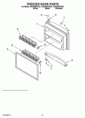FREEZER DOOR PARTS Diagram and Parts List for GR2SHWXVB01  Whirlpool Refrigerator