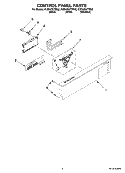 Part Location Diagram of WPW10084125 Whirlpool Console