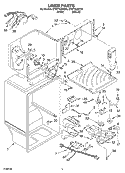 LINER PARTS Diagram and Parts List for ET9FTKXKT03  Whirlpool Refrigerator