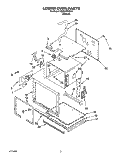 LOWER OVEN Diagram and Parts List for KEBS276YBL2  KitchenAid Wall Oven