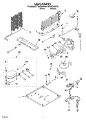 UNIT PARTS Diagram and Parts List for ET8WTMXKT04  Whirlpool Refrigerator