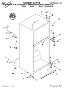 CABINET, LITERATURE Diagram and Parts List for GR9SHMXLT00  Whirlpool Refrigerator