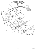 CONTROL Diagram and Parts List for GD5NHGXLT01  Whirlpool Refrigerator