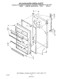 REFRIGERATOR DOOR , LIT/OPTIONAL Diagram and Parts List for ET20AKXSW07  Whirlpool Refrigerator