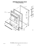 REFRIGERATOR DOOR , PARTS NOT ILLUS Diagram and Parts List for ET18SCXMWR4  Whirlpool Refrigerator