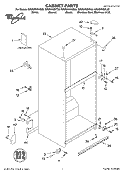 CABINET PARTS Diagram and Parts List for GR2SHKXKS03  Whirlpool Refrigerator