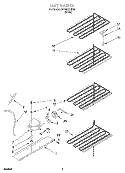 UNIT Diagram and Parts List for EV150FXJW00  Whirlpool Freezer