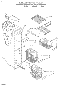FREEZER LINER Diagram and Parts List for GD27DQXFB01  Whirlpool Refrigerator