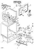 LINER PARTS Diagram and Parts List for ET1MTEXMQ01  Whirlpool Refrigerator