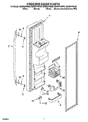 FREEZER DOOR PARTS Diagram and Parts List for GS2SHAXNL00  Whirlpool Refrigerator