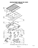 COMPARTMENT SEPARATOR Diagram and Parts List for ET18CKXMWR0  Whirlpool Refrigerator