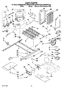 UNIT PARTS Diagram and Parts List for GD5RHAXTQ00  Whirlpool Refrigerator