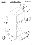 CABINET Diagram and Parts List for ET20NMXDN01  Whirlpool Refrigerator