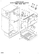 LINER Diagram and Parts List for ET22DKXDW00  Whirlpool Refrigerator