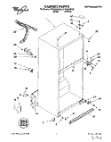 CABINET Diagram and Parts List for ET18GKXDW05  Whirlpool Refrigerator