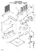 UNIT PARTS Diagram and Parts List for ET8CHKXKQ03  Whirlpool Refrigerator