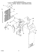 AIR FLOW Diagram and Parts List for GS5SHGXKB00  Whirlpool Refrigerator