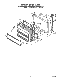FREEZER DOOR Diagram and Parts List for ET20PKXZW10  Whirlpool Refrigerator
