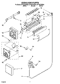ICEMAKER PARTS Diagram and Parts List for GT1SHTXMB04  Whirlpool Refrigerator