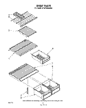 SHELF Diagram and Parts List for ET18TKXMWR0  Whirlpool Refrigerator