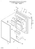 REFRIGERATOR DOOR Diagram and Parts List for GT19DKXJW01  Whirlpool Refrigerator