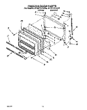 FREEZER DOOR Diagram and Parts List for ET22PKXAW00  Whirlpool Refrigerator