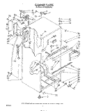 CABINET Diagram and Parts List for ET18SKRSW00  Whirlpool Refrigerator