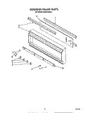 CONTROL FRAME Diagram and Parts List for KEBS276SBL3  KitchenAid Wall Oven