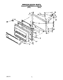 FREEZER DOOR Diagram and Parts List for ET20RKXZW00  Whirlpool Refrigerator