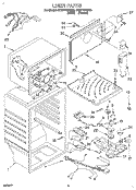 LINER Diagram and Parts List for ET20TKXDW02  Whirlpool Refrigerator