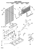 UNIT PARTS Diagram and Parts List for ET6WSMXKT02  Whirlpool Refrigerator
