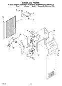 AIR FLOW, OPTIONAL Diagram and Parts List for GS2SHAXLL03  Whirlpool Refrigerator