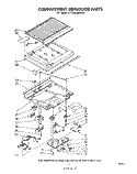 COMPARTMENT SEPARATOR Diagram and Parts List for ET18SCXMWR4  Whirlpool Refrigerator