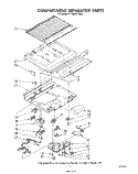 COMPARTMENT SEPARATOR Diagram and Parts List for ET18ZKXTW00  Whirlpool Refrigerator