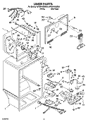 LINER PARTS Diagram and Parts List for GT9SHKXMS03  Whirlpool Refrigerator