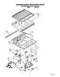 COMPARTMENT SEPARATOR Diagram and Parts List for ET20GKXZW01  Whirlpool Refrigerator