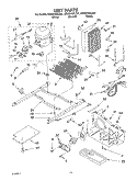 UNIT PARTS Diagram and Parts List for GD5SHGXLT01  Whirlpool Refrigerator