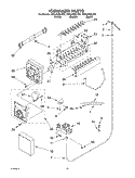 ICEMAKER Diagram and Parts List for GD5LHGXLT01  Whirlpool Refrigerator