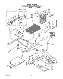 UNIT Diagram and Parts List for ED25YQXAW00  Whirlpool Refrigerator