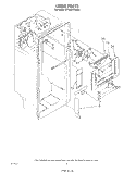 LINER Diagram and Parts List for ET18AKXSW05  Whirlpool Refrigerator