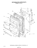 REFRIGERATOR DOOR , LIT/OPTIONAL Diagram and Parts List for ET18ZKXTM01  Whirlpool Refrigerator