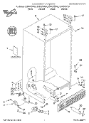 CABINET, LITERATURE Diagram and Parts List for GD22DFXFB04  Whirlpool Refrigerator