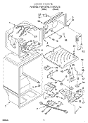LINER Diagram and Parts List for ET18PKXGT02  Whirlpool Refrigerator
