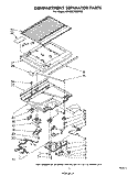 COMPARTMENT SEPARATOR Diagram and Parts List for ET18SCXMWR2  Whirlpool Refrigerator
