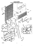 UNIT Diagram and Parts List for ET18JMYSN05  Whirlpool Refrigerator