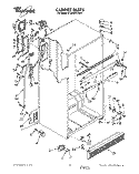CABINET Diagram and Parts List for ET20GKXYW01  Whirlpool Refrigerator