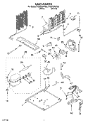 UNIT Diagram and Parts List for ET8MTMXKT00  Whirlpool Refrigerator