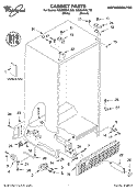 CABINET, LITERATURE Diagram and Parts List for GD2NHGXLT00  Whirlpool Refrigerator