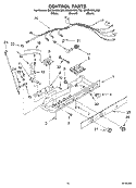 CONTROL Diagram and Parts List for GD5SHGXLQ00  Whirlpool Refrigerator