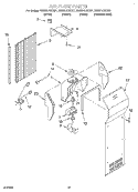 AIR FLOW Diagram and Parts List for GS6SHAXKQ01  Whirlpool Refrigerator